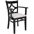 thumbnail image 2 of Beechwood Mountain Curtain Back Dining Arm Chair in Cherry and Cream, 2 of 5