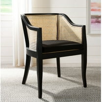 SAFAVIEH Rina Nautical Solid Dining Chair, Black/Natural