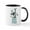 White/Black Inside, variant on CafePress - Peanuts Woodstock Ski Pro Mug - 11 oz Ceramic Mug - Novelty Coffee Tea Cup