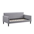 thumbnail image 6 of LuXeo Brooklyn Twin Size Upholstered Adult Bedroom Day Bed, Gray, 6 of 11