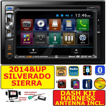 2014 & UP SIERRA SILVERADO DVD CD BT TOUCHSCREEN BLUETOOTH CAR RADIO STEREO