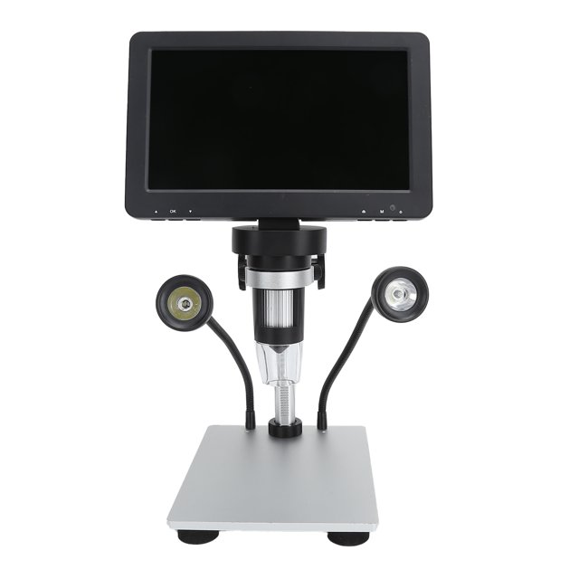 QIILU Mini Caméra Mini Caméra Hd DM9 Microscope Numérique Écran 7 Pouces 8 Lumières LED Luminosité Réglable 1200X Hd USB Vidéo