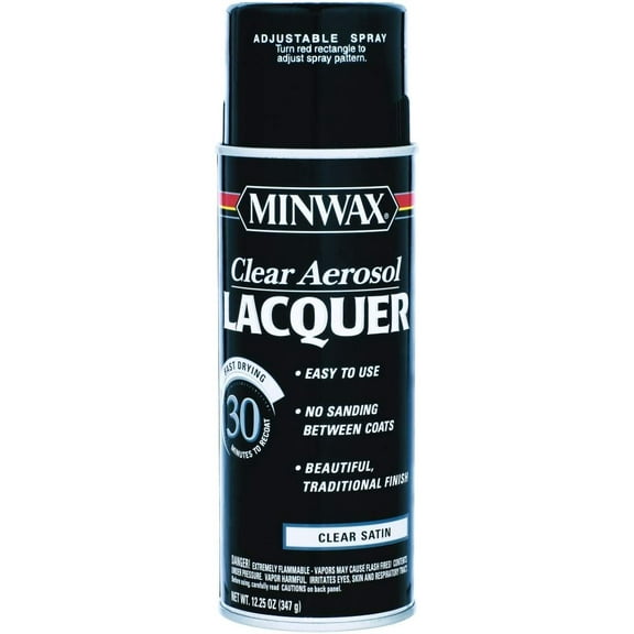 12.25 Oz Clear Brushing Lacquer Spray Satin [Set of 6]