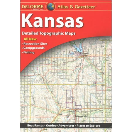 Delorme Kansas Atlas Gazetteer 5e Deks 9781946494030 - 