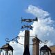 thumbnail image 3 of Retro farm scene metal weather vane rooster,E,35X50CM, 3 of 5