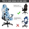 thumbnail image 5 of Pzuqiu Dragonfly Flower 4Pcs Game Chair Seat Covers Easy to Install Racing Computer Chair Slipcover Set Office Chairs Protector for Home Decor, Shop, Living Room, Office, 5 of 7