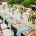 thumbnail image 4 of Turquoise Cloth Napkins, Modern Abstract Art Ombre Striped Washable and Reusable Dinner Napkins Set of 6, Table Napkin for Kitchen Party Birthday Wedding Hotel Housewarming 20"x20", 4 of 9