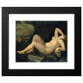 thumbnail image 2 of Annibale Carracci 24x20 Black Modern Framed Museum Art Print Titled - Sleep, an Image of Death, 2 of 5
