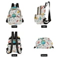 thumbnail image 4 of FORMRS Mini Backpack Purse for Women Quilted Travel Daypack Casual Shoulder Bag, Colorful School, 4 of 7