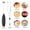 A, variant on QHUDLV Milk Frother Handheld, Rechargeable Handheld Electric Whisk Coffee Frother Mixer, Waterproof Detachable Stainless Steel Whisk Drink Mixer Foamer, for Coffee, Hot Chocolate, Latte, Cappuccino