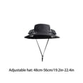 thumbnail image 6 of Sulaicai Solar Fan Hat for Men Women, Wide Brim Sun Hat with 2 Solar Fans, Outdoor Fishing Hat with Fan, Waterproof Outdoor Hiking Camping Fishing Hat, 6 of 6
