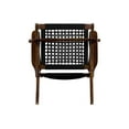 thumbnail image 5 of Boraam Harrison Hexagon Woven Black Rope Accent Chair - Cappuccino Finish, 5 of 6