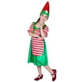 thumbnail image 4 of shqvo 2 Pack Christmas Trees Outfits Kids , Girls Christmas Dress Outfit Hat Short Sleeve Square NeckFestive Dress Outfit for Girls Santa Helper Xmas Holiday Dress Outfit, 4 of 5