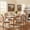 Natural + Blue Line, variant on Christopher Knight Home 7-Piece French Country Extendable Dining Table with Upholstered Chairs, Natural+Greige