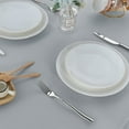 thumbnail image 3 of Rectangle Table Cloth for Dinning Tables, Kitchen,, 100% Cotton Table Top Covers, 600 TC Dust Proof Linen Covers for Tables, Soft and Luxury, Pack of 15 Piece - Light Grey Solid, 60 x 120 Inch., 3 of 5