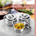 thumbnail image 2 of Juego de 3 cacerolas grandes aisladas Signora Ware con tapa. Calentador/enfriador de alimentos de acero inoxidable para sopa/ensalada. Recipiente térmico de acero inoxidable para alimentos calientes., 2 of 2