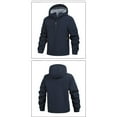 thumbnail image 5 of Ceisia Men's Winter Warm Hooded Zipper Closure Solid Color Jacket - Nylon-Spandex for Daily & Outdoor Wear Gift, 5 of 5