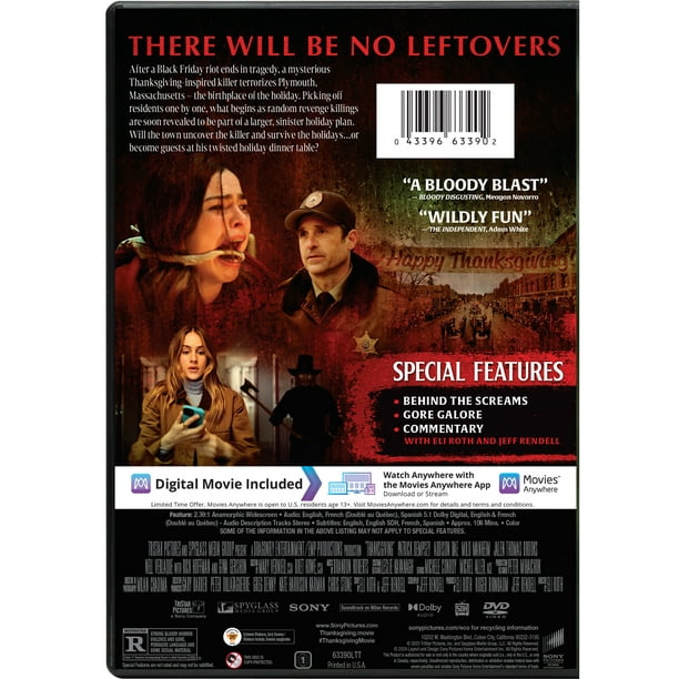 Thanksgiving (2023) (DVD + Digital Copy Sony Pictures) - Walmart