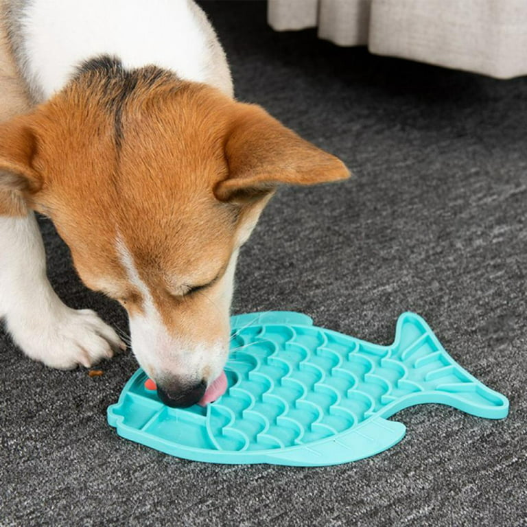QLOUNI 2PCS Dog Lick Mat,Slow dog Feeder Pad with Suction Cups