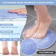thumbnail image 5 of 2-Pack Shower Foot & Back Scrubber Massage Pad, Silicone Non-Slip Mat with Suction Cups, No Bend Deep Clean for Seniors, Men & Women, 5 of 7