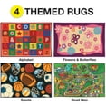 thumbnail image 3 of Excello Global Products Kids Activity Rugs - 4 Pack - 47.2 x 31.5 inch Rugs - Roads, Alphabet, Flowers, Sports - EGP-HD-0363, 3 of 5