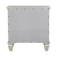 thumbnail image 3 of Benjara Lila 30 Inch Nightstand with Slide Out Tray, Felt Lined Top Drawer, White, 3 of 6