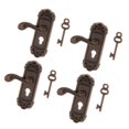 thumbnail image 1 of Cerradura y llave para casa de muñecas 4 Piezas 1:12 Casa de Miniatura Vintage Cerradura Puertas con Llave Manija Izquierda Decoración Metal Bronce Real Magideal Cerradura y llave para casa de muñecas, 1 of 7