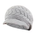 thumbnail image 3 of Ausyst Hats Clearance! And Winter Beley D-uck Thickened Warm Knit With Hood, 3 of 4