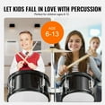 thumbnail image 4 of KFFKFF Children's Drum Kit, 5-Piece, 16 inch Introductory Complete Drum Set including Bass Toms Snare Floor Drum, Adjustable Seat, Cymbal Hi-Hat Pedal, and Dual Sets of Drumsticks, 4 of 9