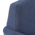 thumbnail image 6 of HOMCOM Traditional Living Room Chair, Armchair with Button Tufted Polygonal Straight Back, Single Sofa with Thick Padding, Blue, 6 of 8