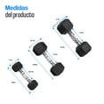 thumbnail image 2 of Set Mancuernas Hexagonales Tayga Par 5lb, 10lb Y 15 Lb PVC, 2 of 6