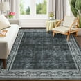 thumbnail image 2 of ZACOO 10' x 13' Modern Washable Rug Large Area Rug for Living Room Bedroom Machine Washable Area Rug Non-Slip Low Pile Rug Soft Foldable Accent Rug Gray, 2 of 7