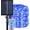 Blue, variant on Solar Rope String Lights- 12M/39ft 100LEDs Waterproof Copper Wire Lights Tube With Remote Control-for Garden Yard Path Fence Tree Wedding Party Decorative.