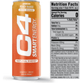 thumbnail image 2 of C4 Smart Energy Drink, Sparkling Peach Mango, 12oz, Single Can, 2 of 5