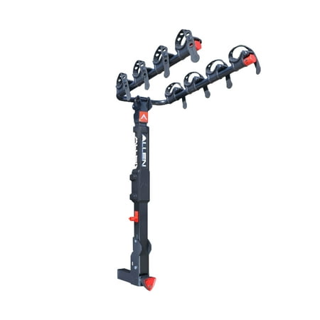 Allen Sports Premier Locking Quick Install 4-Bicycle Hitch Mounted Bike Rack Carrier,