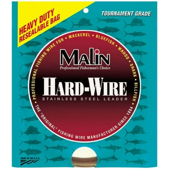 Malin 108 Lb. Wire Fishing Leader, Coffee, 42', LC9-42 Ss