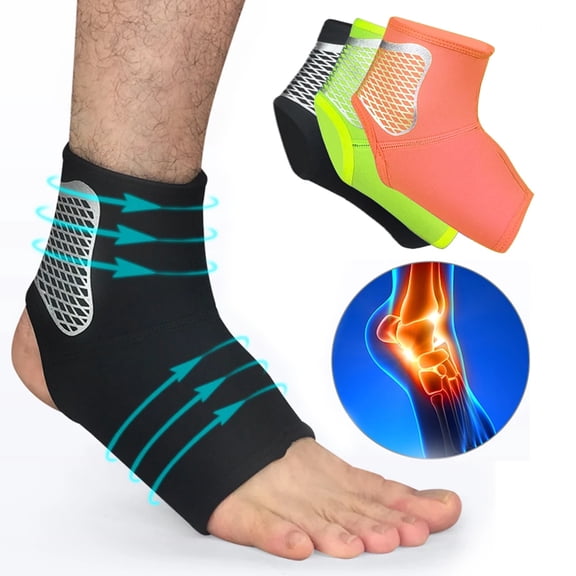 AMERTEER Professional spor Compression Ankle Sleeve – High-Performance Breathable Design, Provides Comfortable and Durable Joint Support(single)