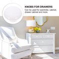 thumbnail image 4 of RENACLIPY Set of 10 White Ceramic Round Decorative Dresser Knobs for Cabinets and Drawers, 4 of 5