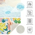 thumbnail image 3 of Yayeee Bath Rug for Bathroom Floor Non Slip Rectangle Fluffy Soft Absorbent Mat, 16"x24", Blue Floral Wave, 3 of 7