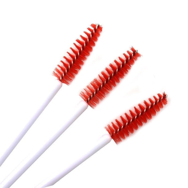 Mini cepillo de nailon desechable, portátil, de color, para pestañas, en espiral, para cejas, cepillo de pestañas, peine de maquillaje
