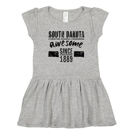 

Inktastic South Dakota Awesome Since 1889 Girls Toddler Dress