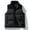 Black, variant on dzxyzu Men's Winter Quilted Vest Padded Puffer Jacket Warm Casual Waistcoat Outerwear Black