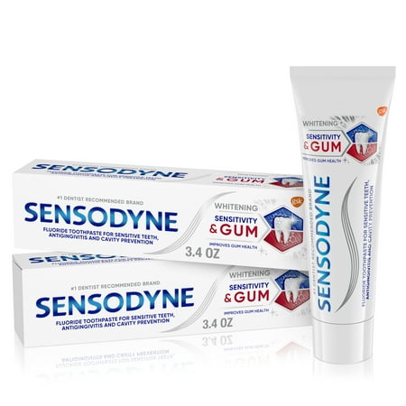 Sensodyne Whitening & Gum Sensitive Toothpaste  3.4 Oz  2 Pack
