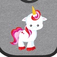 thumbnail image 4 of Inktastic Cute Unicorn, Little Unicorn, Magic Unicorn Girls Baby Bib, 4 of 4