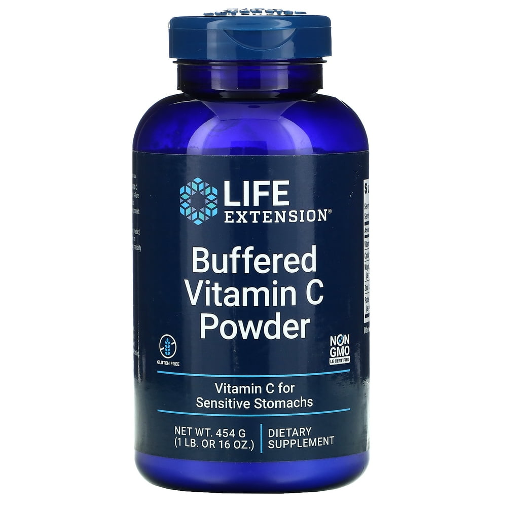 Life Extension Buffered Vitamin C Powder, 16 oz (454 g)