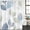 LightSteelBlue, variant on Sage Green Blue Leaves Shower Curtain Set - Long 72" x 84" Washable Bathtub Curtain with 12 Hooks, Vintage Rustic Botanical Waterproof Fabric Stall Shower Curtains for Bathroom/Bathtub Décor