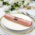 thumbnail image 5 of Balsa Circle 5 Pieces 20" x 20" Dusty Rose Crinkle Accordion Taffeta Table Napkins, 5 of 8