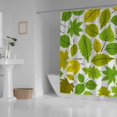 thumbnail image 3 of Coolnut Bath Shower Curtain Liners Beautiful Natural Leaves 66x72in Polyester Waterproof with 12 Curtain Hooks, 3 of 6