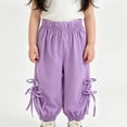thumbnail image 5 of Liyamei Girls Soft Breathable Leggings with Loose Fit and Knot for Summer Casual Size 3-9 Years, 5 of 5