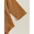 thumbnail image 7 of Baby Girls Thanksgiving Outfits Letter Long Sleeve Romper with Turkey Print Tulle Mini Skirt and Bow Headband, 7 of 7